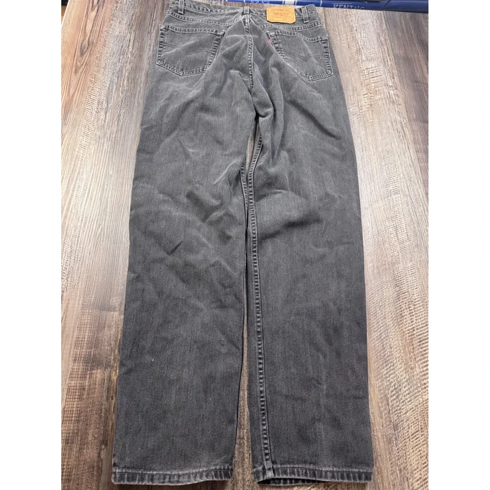 Vintage Levis 550 Relaxed Fit Black Jeans Mens 36x36 Made in USA 550-0260
